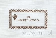Ex Libris Norbert Lipp&oacute;czy