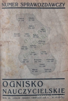 Okładka czasopisma "Ognisko Nauczycielskie" nr 3-4/1935