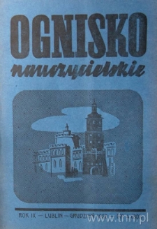 Okładka czasopisma "Ognisko Nauczycielskie" nr 4/1936