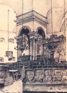 Lublin. Wnętrze Synagogi Maharszala