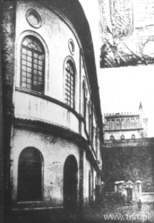 Lublin. Elewacja zachodnia Synagogi Maharszala