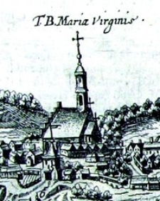 Kości&oacute;ł powizytkowski w Lublinie- fragment Widoku Lublina Hogenberga i Brauna