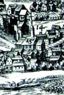 Kościół Św. Wojciecha w Lublinie - fragment Widoku Lublina Hogenberga i Brauna