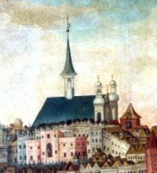 Archikatedra pw. śś. Jana Chrzciciela i Jana Ewangelisty w Lublinie - fragment obrazu "Pożar miasta Lublina"