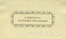 Ekslibris Wiesława Wolskiego
