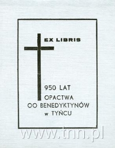 Ekslibris 950 lat Opactwa oo Benedyktynów w Tyńcu