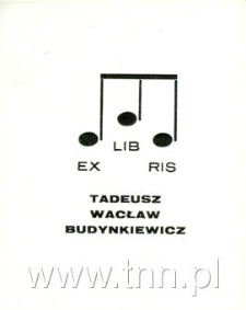 Ekslibris Tadeusz Wacław Budynkiewicz