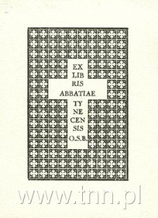 Ekslibris Abbatiae Tynecensis O.S.B