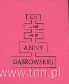 Ekslibris Anny Dąbrowskiej