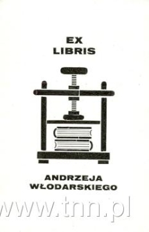Ex libris Andrzeja Włodarskiego