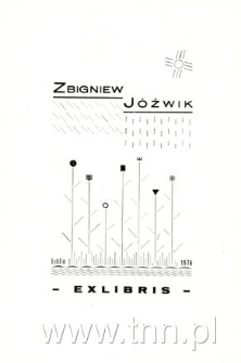 Ekslibris Zbigniewa J&oacute;źwika