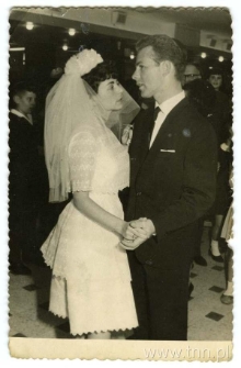 Ryfka Goldiner na swoim ślubie