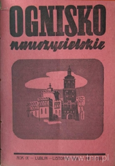 Okładka czasopisma "Ognisko Nauczycielskie" nr 3/1936