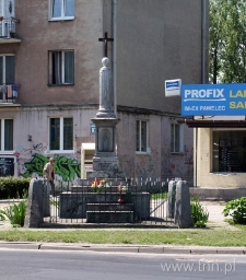 Figura przydrożna na skrzyżowaniu ulic Kunickiego i Wyścigowej w Lublinie