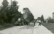 Ulica Sieroca w czasie przebudowy