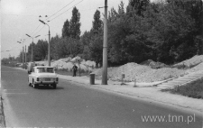 Aleja PKWN - rozkopy w pasie trawnikowym