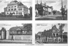Sejmik powiatowy, magistrat, hale targowe, ul. Lwowska w Tomaszowie Lubelskim