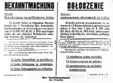 Ogłoszenie dotyczące zakazu przetrzymywania Żyd&oacute;w