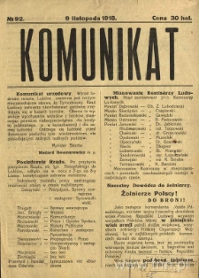 Komunikat Tymczasowego Rządu Ludowego Republiki Polskiej