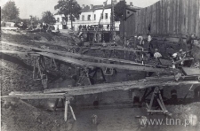 Rzeka Czech&oacute;wka w Lublinie, roboty ziemne. Fotografia