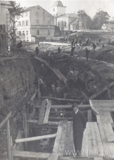 Rzeka Czech&oacute;wka w Lublinie, roboty ziemne. Fotografia