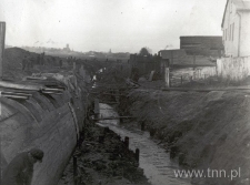 Rzeka Czech&oacute;wka w Lublinie, po rozszalowaniu przesklepienia. Fotografia
