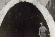 Rzeka Czech&oacute;wka w Lublinie, wlot przesklepienia. Fotografia