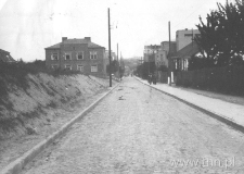 Ulica Głowackiego w Lublinie, w czasie regulacji. Fotografia