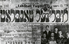 Strona tytułowa "Lubliner Tugblat"