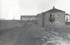 Ulica Czwartak&oacute;w w Lublinie, w czasie regulacji. Fotografia