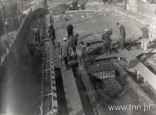 Most przy ulicy Fabrycznej w Lublinie, betonowanie. Fotografia