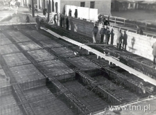 Most przy ulicy Fabrycznej w Lublinie, zbrojenie. Fotografia