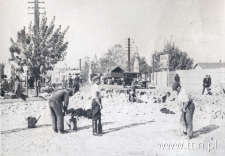 Regulacja placu przy zbiegu ulic 1 Maja i Fabrycznej w Lublinie. Fotografia