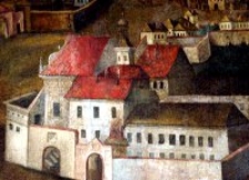 Kościół karmelitanek w Lublinie - fragment obrazu "Pożar miasta Lublina"