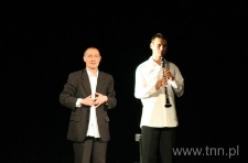 Witold Dąbrowski i Jarosław Adam&oacute;w podczas spektaklu "Ostatni demon"