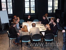 Uczestnicy debaty "Od Unii lubelskiej do Unii Europejskiej"