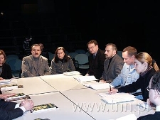 Uczestnicy debaty "Od Unii Lubelskiej do Unii Europejskiej"