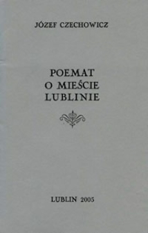 Poemat o mieście Lublinie