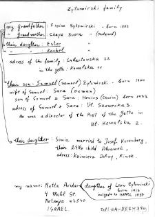 Drzewo genealogiczne Rodziny Żytomirskich