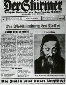 Strona tytułowa "Der Stürmer"