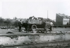Rampa kolejowa w Siedlcach po deportacji ludności żydowskiej