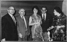 Anna Langfus w siedzibie związków zawodowych w Tel Awiwie