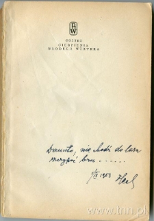 Dedykacja Ludwika Flecka dla Danuty Boreckiej