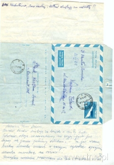 List Ludwika Flecka do Danuty Boreckiej 22.03.1961