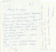 List Ludwika Flecka do Danuty Boreckiej 04.02.1962