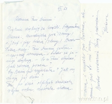 List Ludwika Flecka do Danuty Boreckiej 04.02.1962