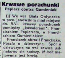 Krwawe porachunki : Papierz contra Gumieniak