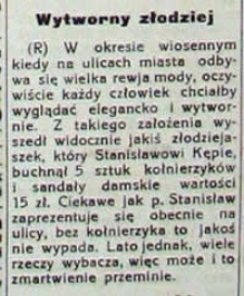 Wytworny złodziej