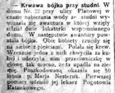 Krwawa bójka przy studni