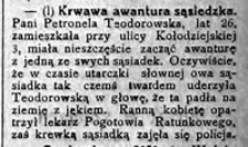 Krwawa awantura sąsiedzka